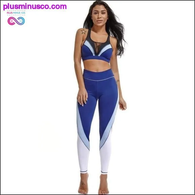 2Pcs Women Yoga Sets Fitness Sport Bra Pants Leggings, Gym