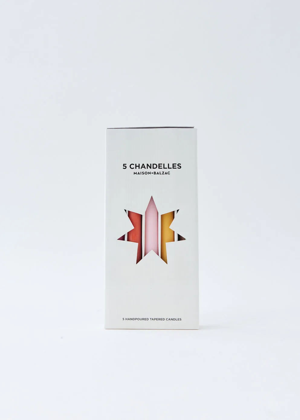 5 Chandelles - Tapered Candles Summer Set