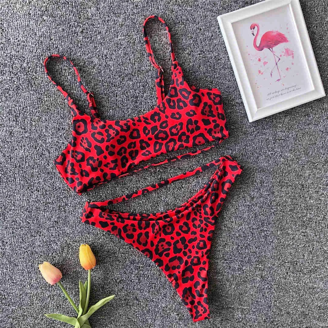 7 Color Sexy High Cut Leg Sport Bikini Female Swimsuit Women Swimwear Two-pieces Bikini set Bather Bathing Suit Swim V603