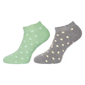 Adidas Women's Full Cushion Low Cut Socks (Linen Green/Grey)