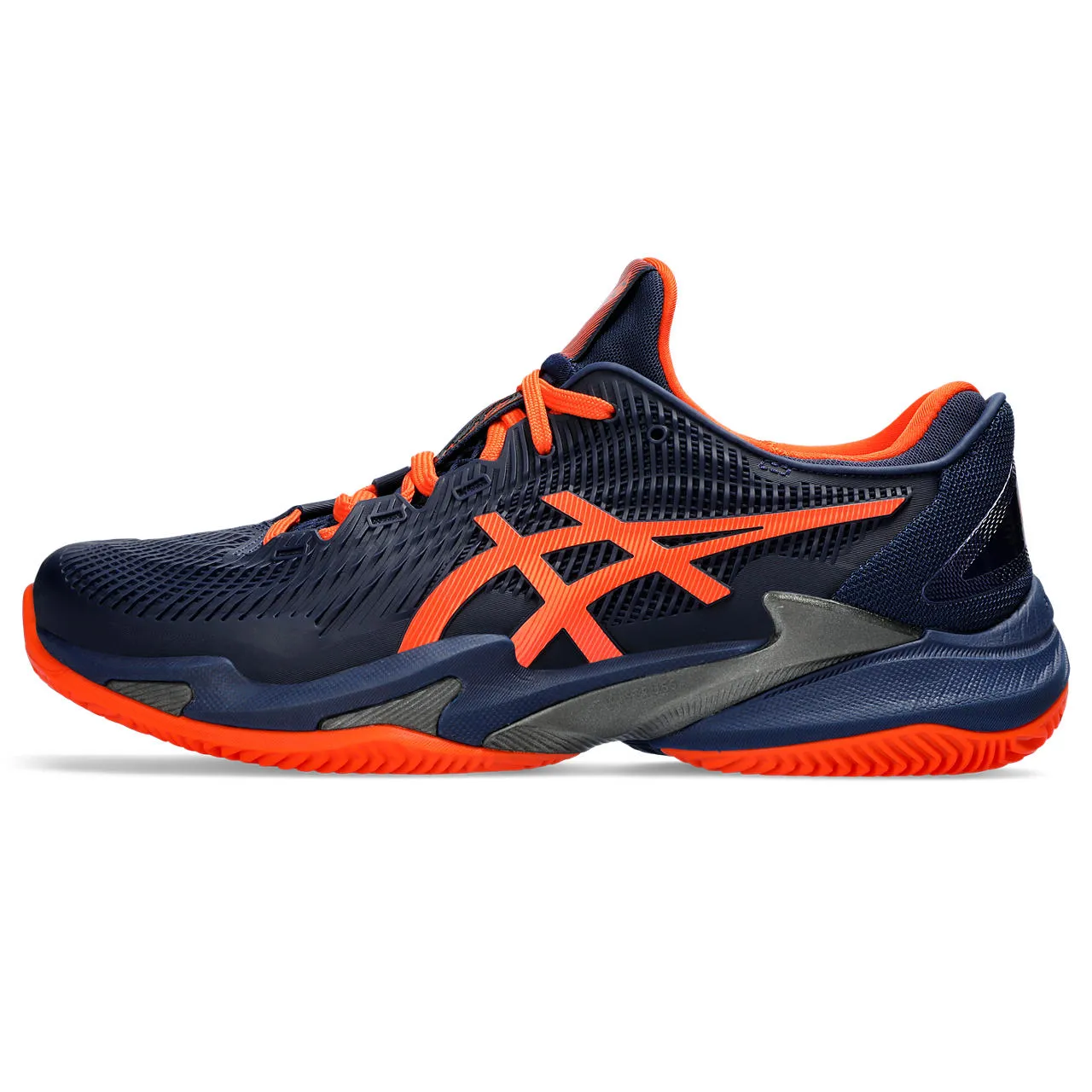 Asics Tennisschoen Court FF 3 Clay Heren Blauw Oranje