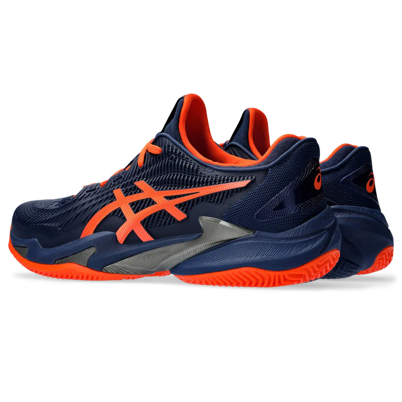 Asics Tennisschoen Court FF 3 Clay Heren Blauw Oranje