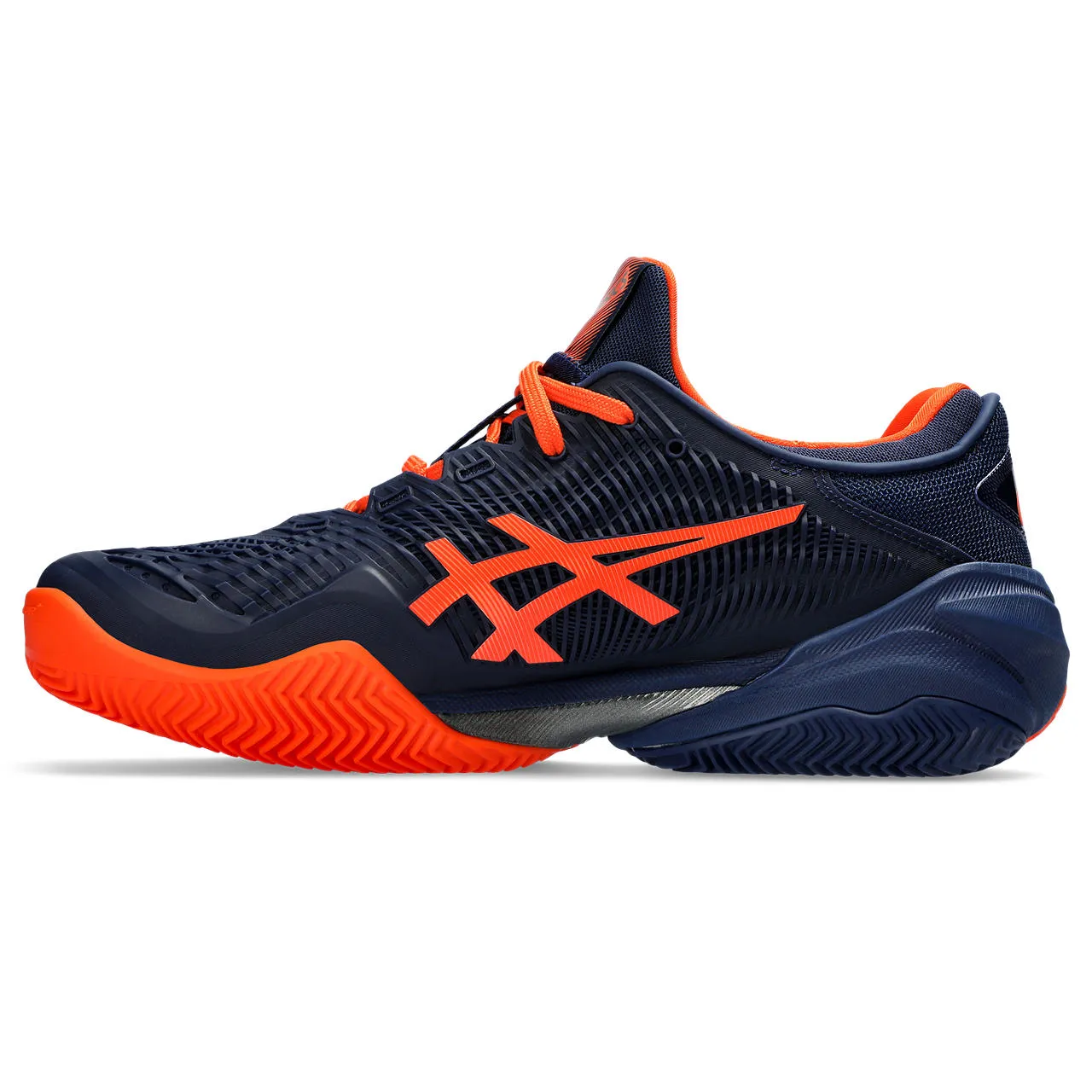 Asics Tennisschoen Court FF 3 Clay Heren Blauw Oranje