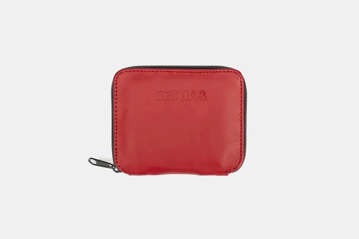 Billetera - Mini Zip Red