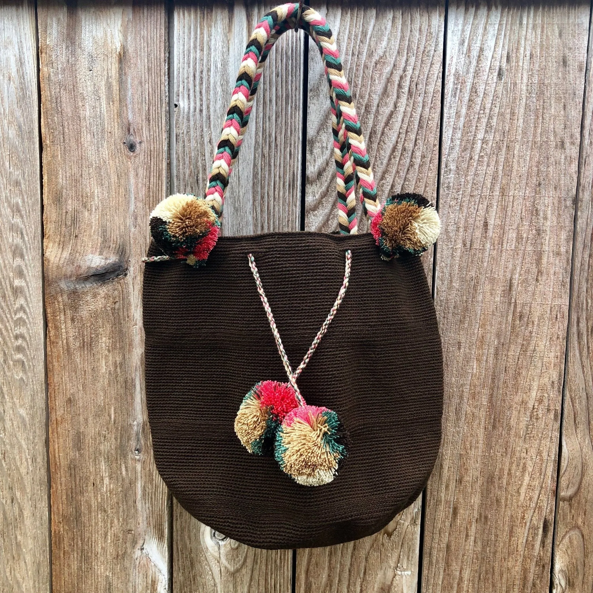 Boho Chic Handbags with Pompoms