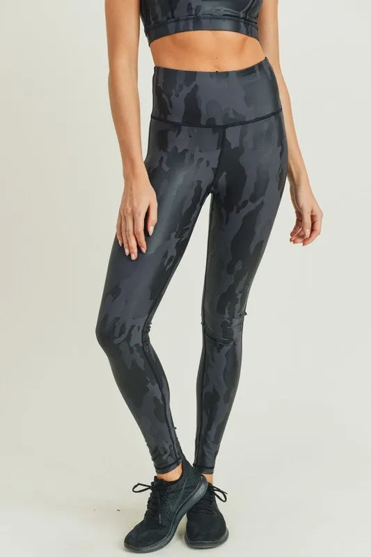 Camo Foil Highwaist Leggings