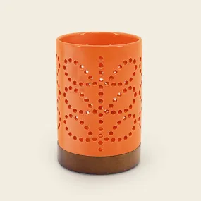 Ceramic Candle Holder - Linear Stem Persimmon