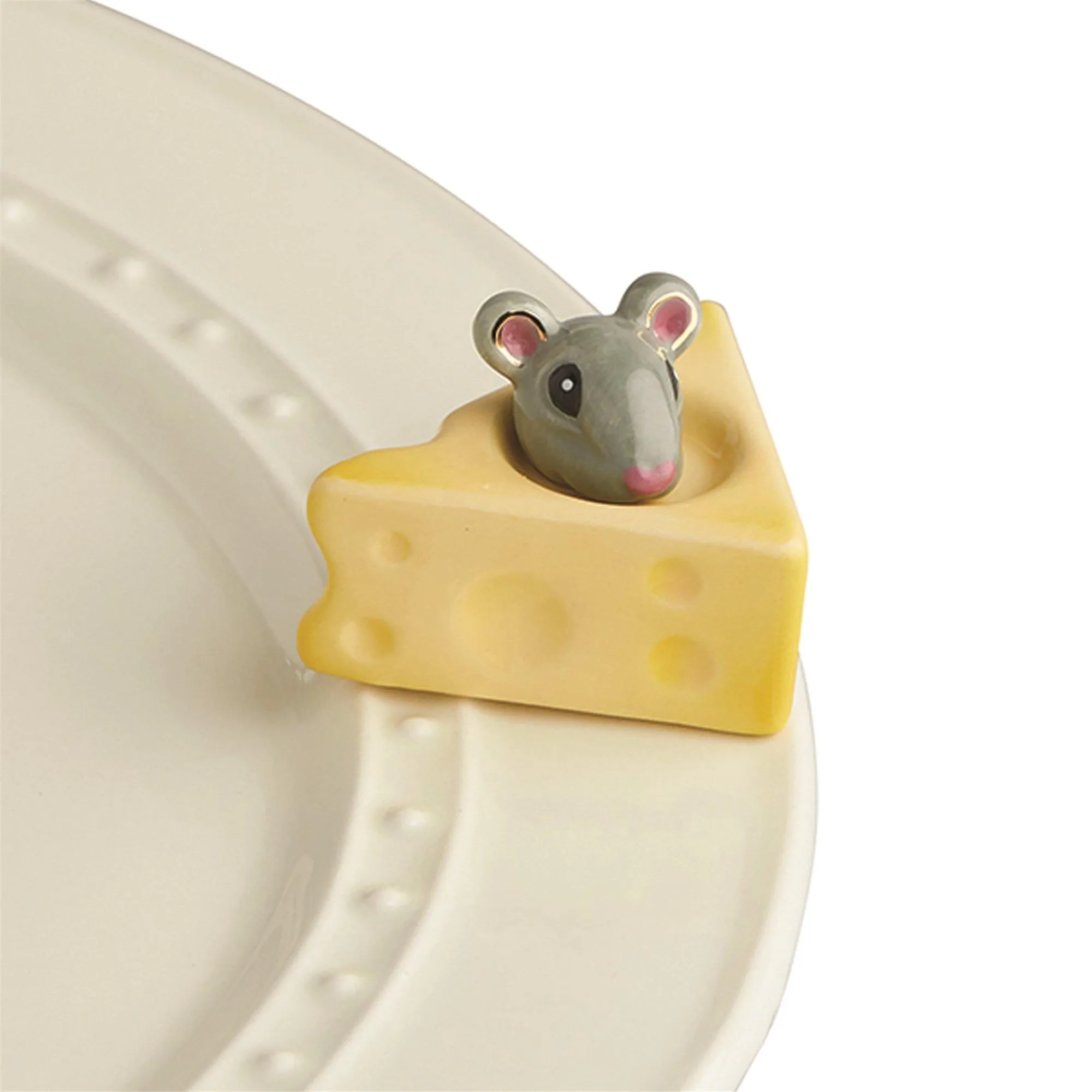 Cheese, Please! Mouse and Cheese Mini by Nora Fleming