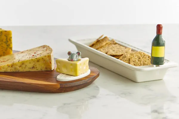 Cheese, Please! Mouse and Cheese Mini by Nora Fleming