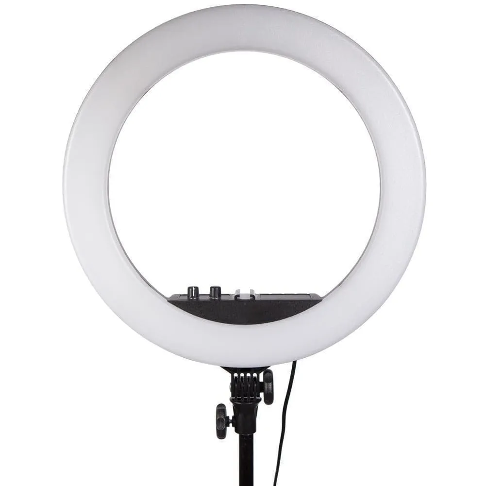 Complete Beauty Ring Light Studio Diamond Luxe & 5.5" LED Crystal Duo Lighting Kit