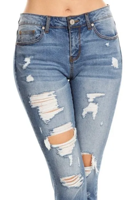 Destroyed Skinny Jeans