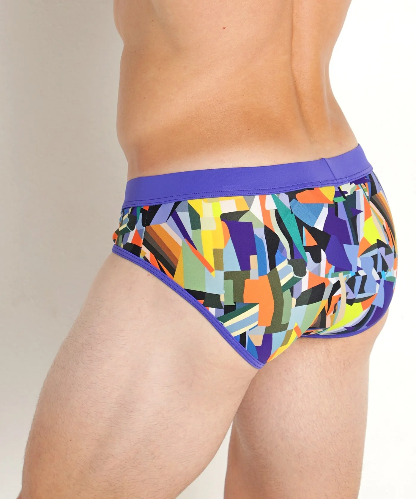 Freestyle Swim Brief w/Removable Cup (Sunset Prism)