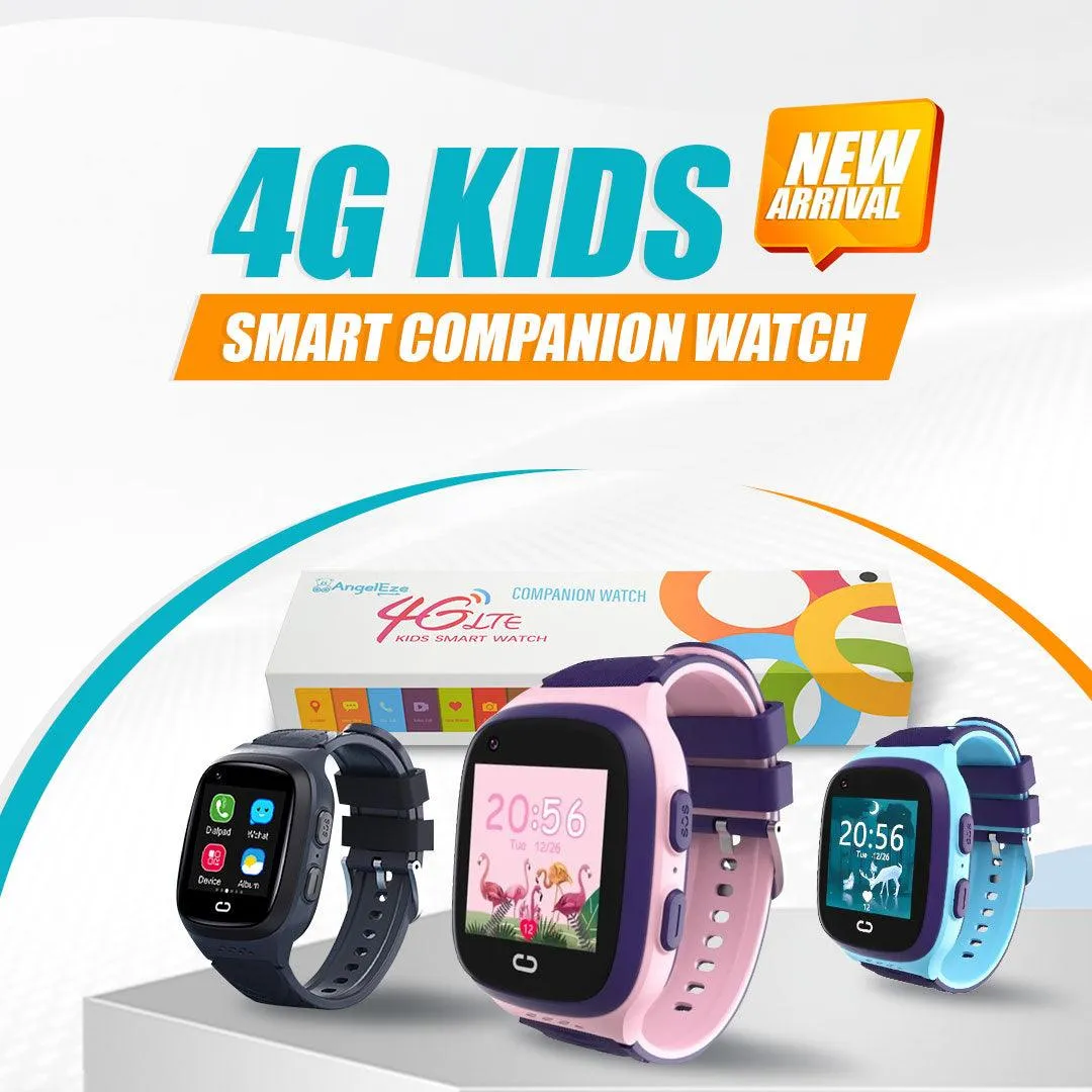 Gift Pack 2- Kids 4G LTE Smart Companion Watch x 2   Upgraded 2022 Cute Full HD Kids Camera x 2