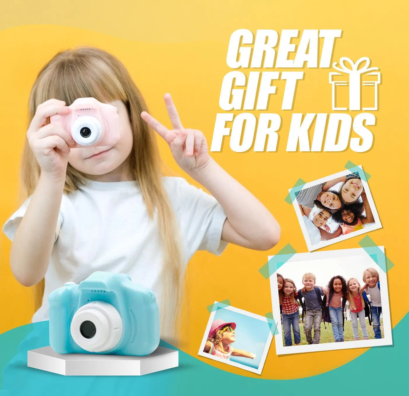 Gift Pack 2- Kids 4G LTE Smart Companion Watch x 2   Upgraded 2022 Cute Full HD Kids Camera x 2