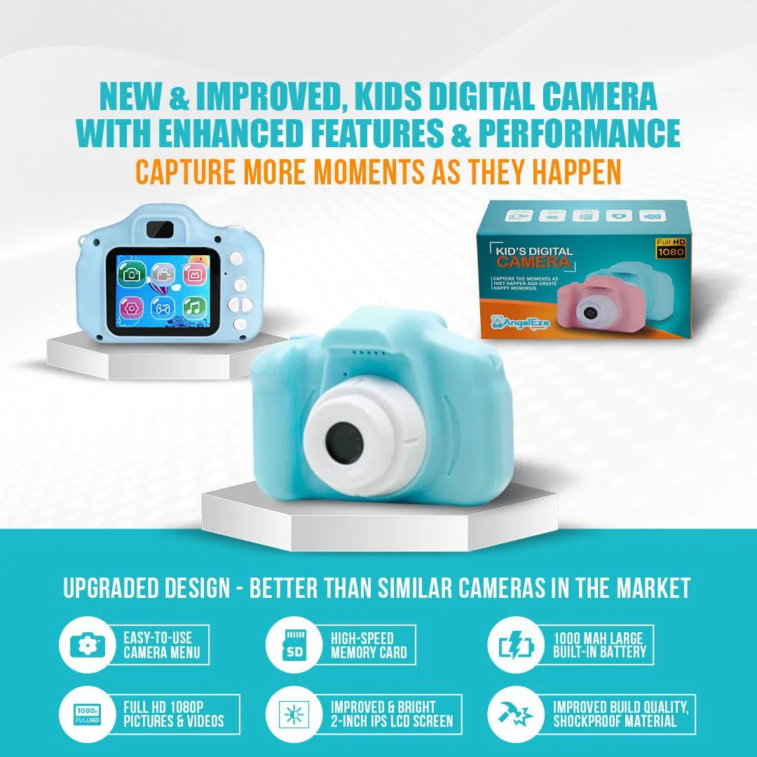 Gift Pack 2- Kids 4G LTE Smart Companion Watch x 2   Upgraded 2022 Cute Full HD Kids Camera x 2