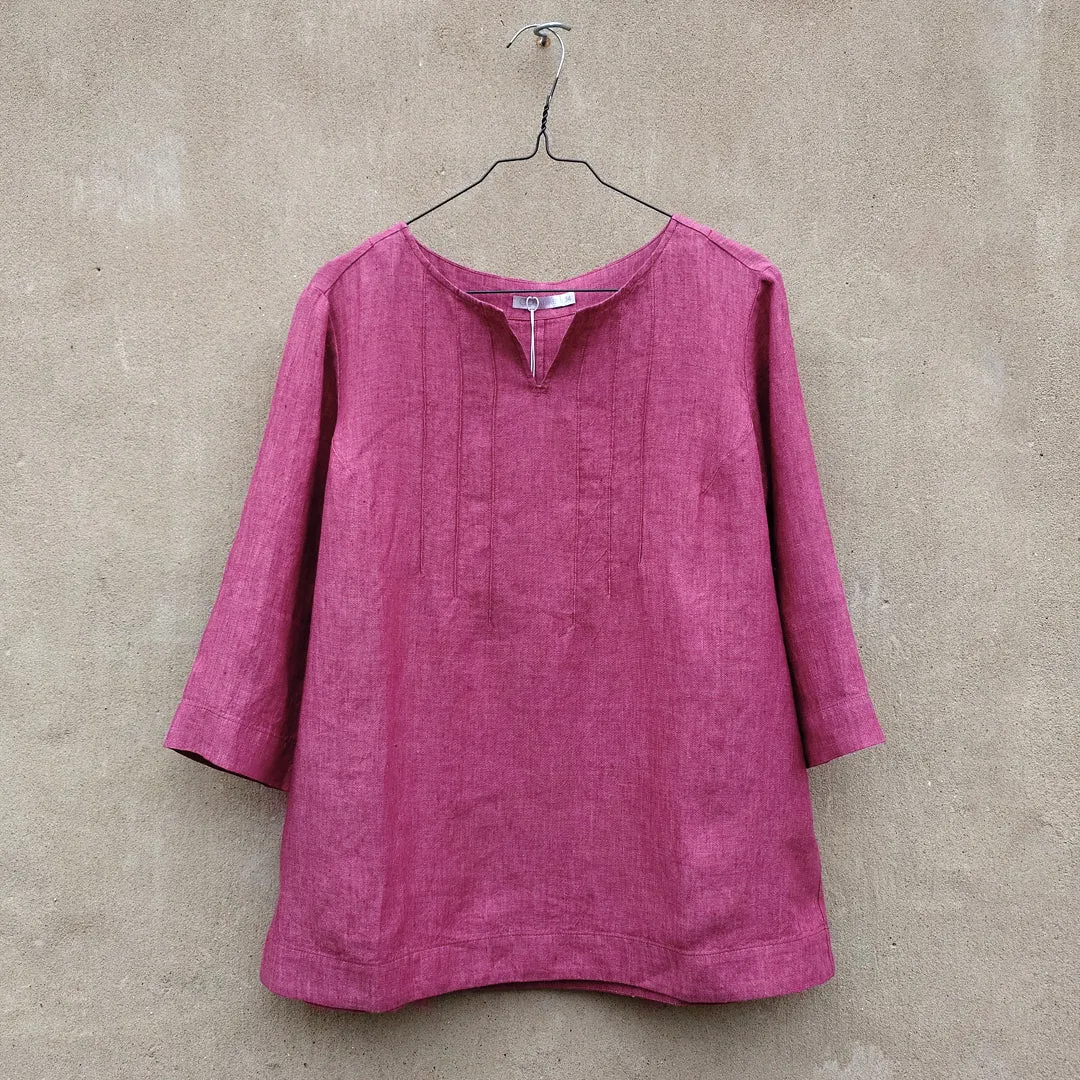 GR Nature linneblus med strveck - Dusty Rose