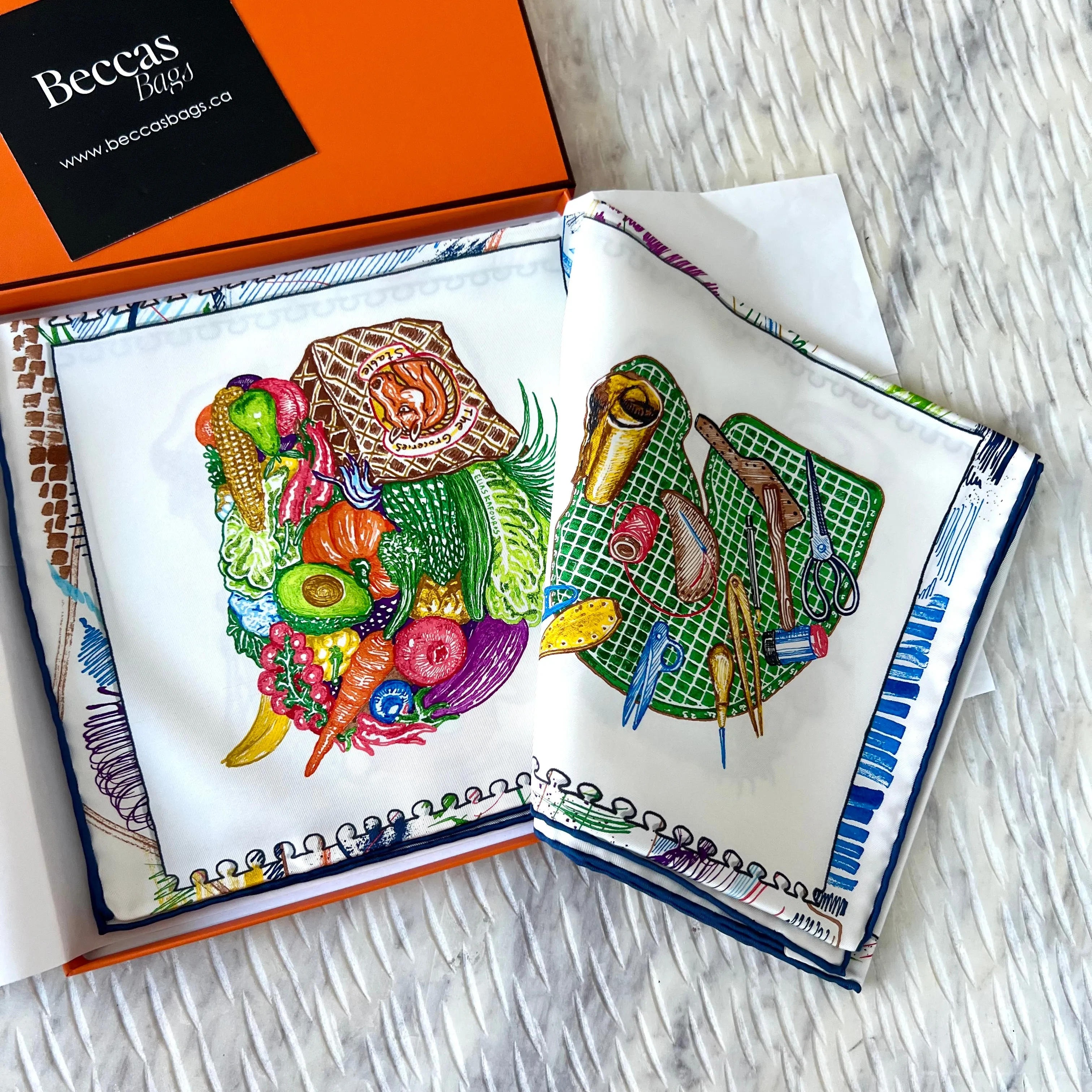 Hermes Chevaloscope scarf 90