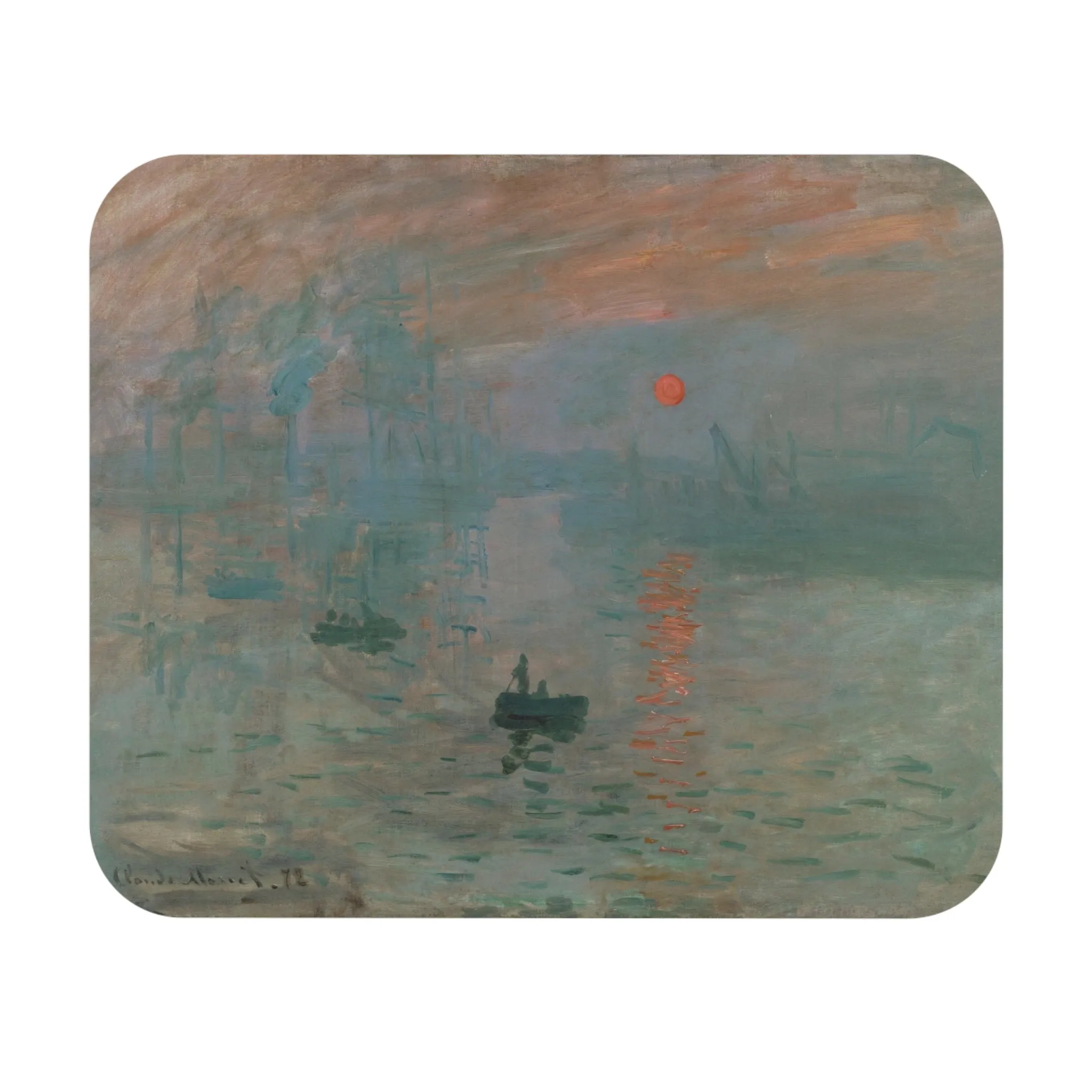 Impression Sunrise - Claude Monet - Mouse pad  (Rectangle)