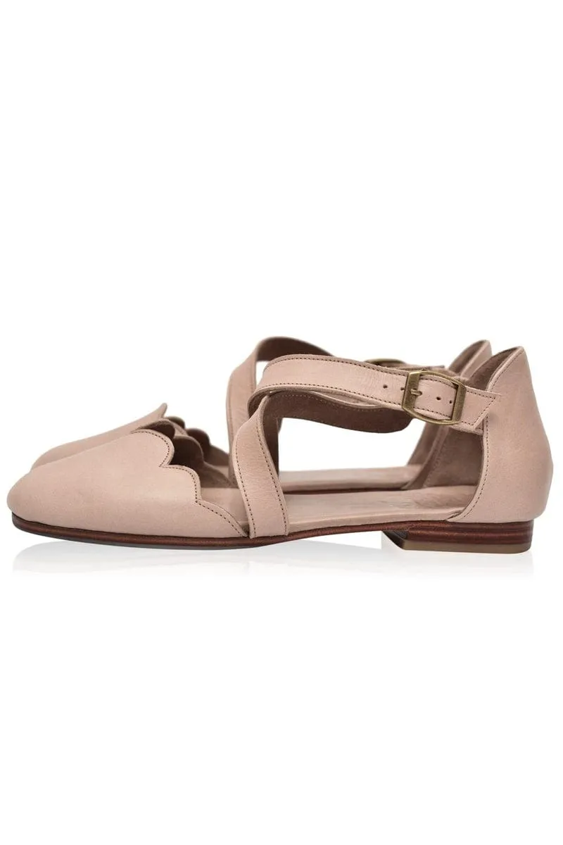 Mangrove Leather Flats in Vintage Tan