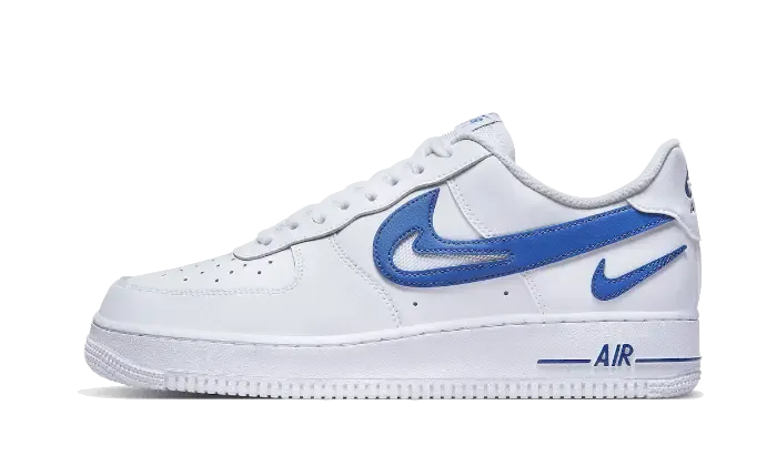 Nike Air Force 1 Low '07 FM Cut Out Swoosh White Game Royal