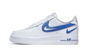 Nike Air Force 1 Low '07 FM Cut Out Swoosh White Game Royal