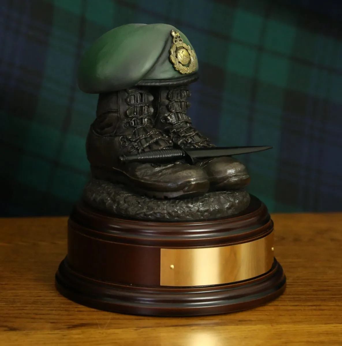 Royal Marines Tactical Boots and Painted Beret